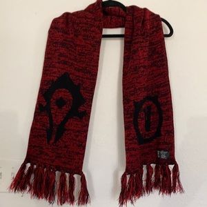 World of Warcraft knit Horde scarf